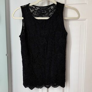 Streetwear Society Elegant Black Lace Tank Top